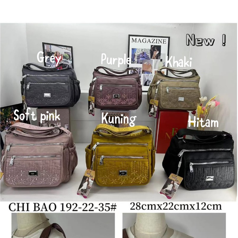 CB192-22-35 TAS SELEMPANG WANITA IMPORT CHIBAO