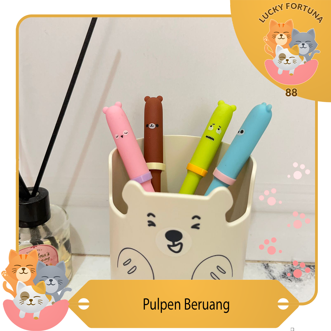 

Pulpen Beruang Pulpen beruang untuk penggemar beruang Pulpen beruang berkualitas tinggi Pulpen beruang dengan tinta hitam Pulpen beruang imut Pulpen dengan desain beruang Pulpen lucu berbentuk beruang