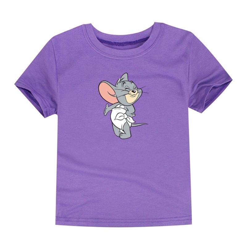 Kaos Anak Unisex Tom&amp;Jerry Cute Baju anak Atasan Oblong Anak Lengan Pendek 2-1Th Cod