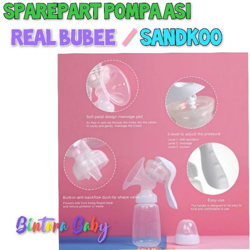 Sparepart Pompa Asi real bubee spare part Diafragma Corong Breastpump / Aksesoris real bubbee pompa asi real bubee