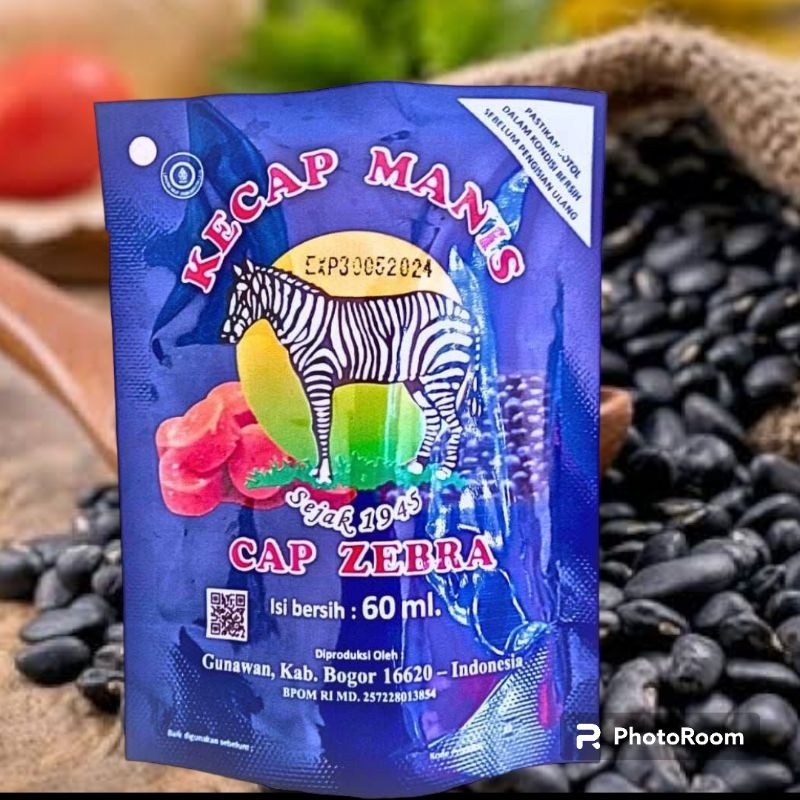 

Kecap kental manis Cap Zebra 60ML,isi 48pcs/1Dus