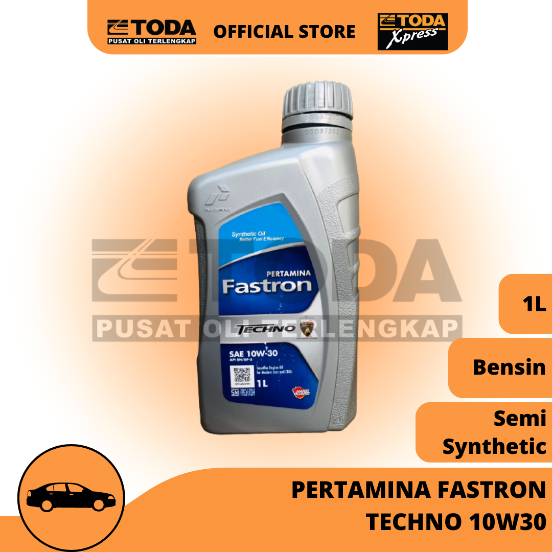 Pertamina Fastron Techno 10W30 API SN 1L Oli Mesin Mobil Original