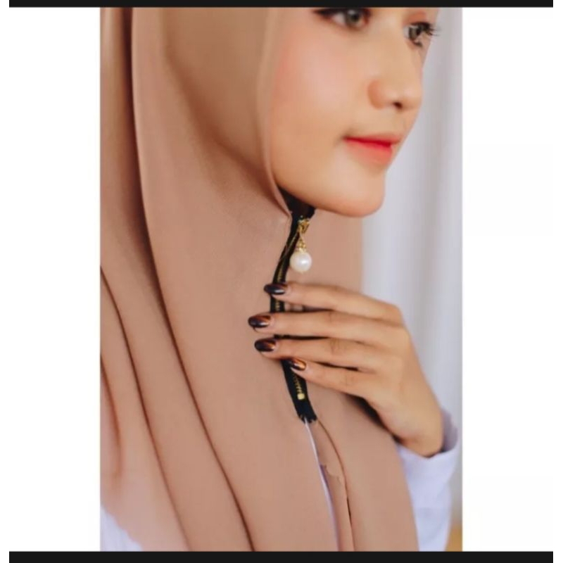 Hijab Zipper Resleting Murah Laser Jumbo Hijab Syar'i Ukuran 130cmx130cm Hijab Terbaru Kekinian Modern / Hijab Zipper Instan / Kerudung Zipper Segi Empat