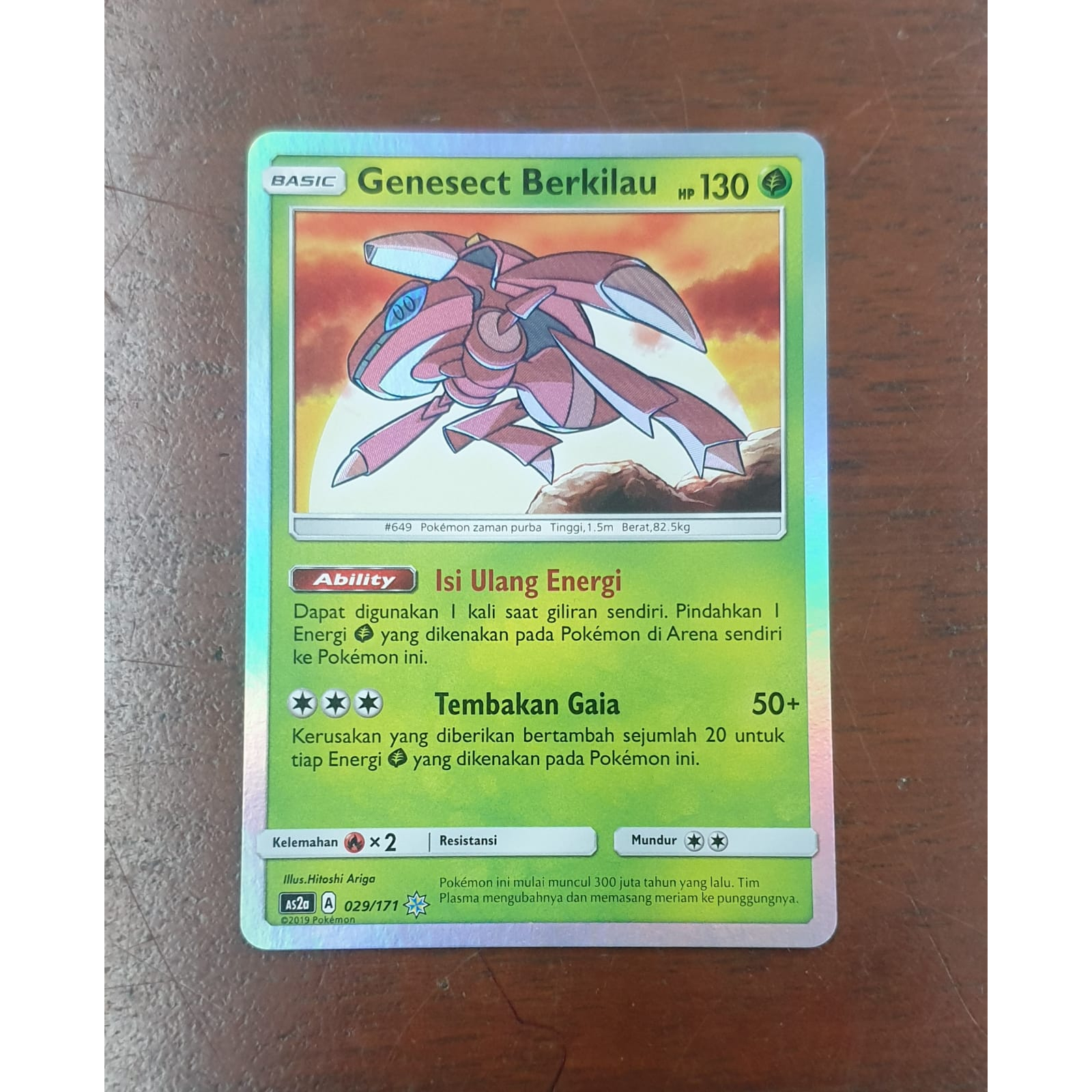 Genesect berkilau Pokemon TCG 029/171