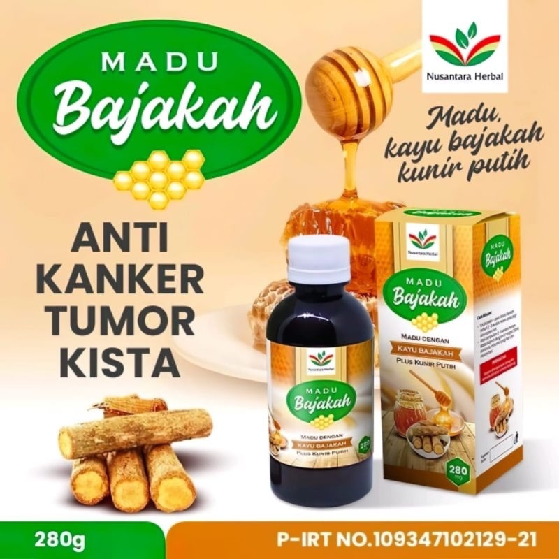 

MADU BAJAKAH PLUS KUNIR PUTIH Netto 280 gram