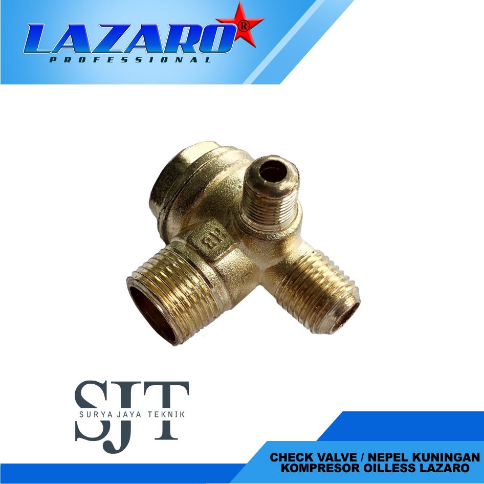 Check Valve / Nepel Kuningan Kompresor Oiless LAZARO