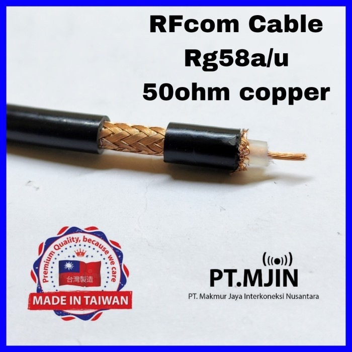 Kabel Rg58 merk RFcom full Tembaga 1roll panjang 300 meter made Taiwan