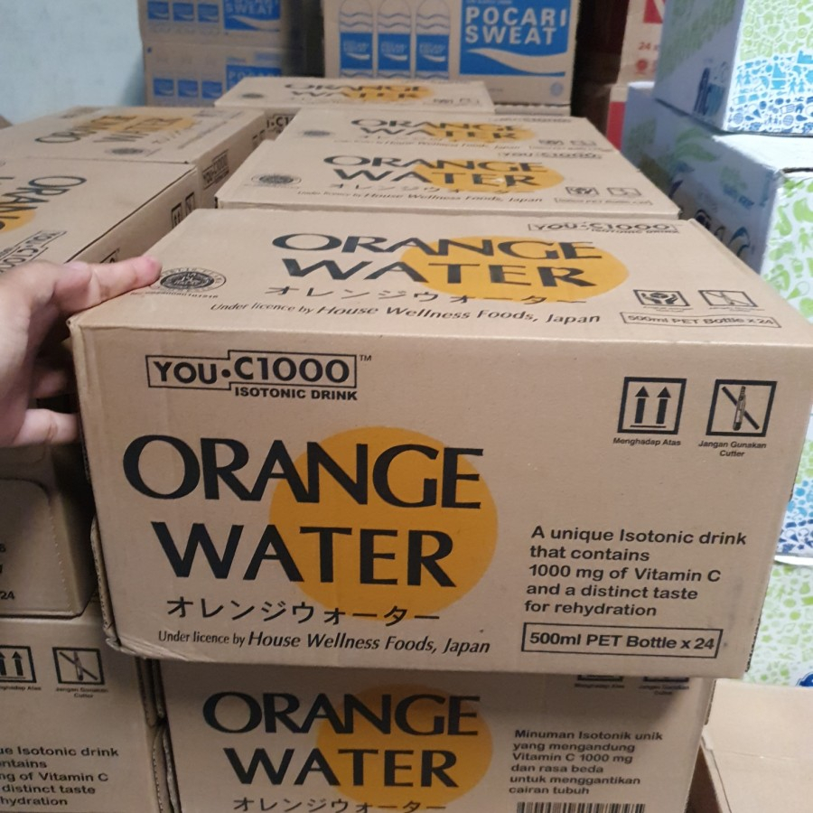 

ED 07.25 - CTN 24*500ML - YOU C WATER BOTOL PLASTIK RASA ORANGE / YOUC YOU C