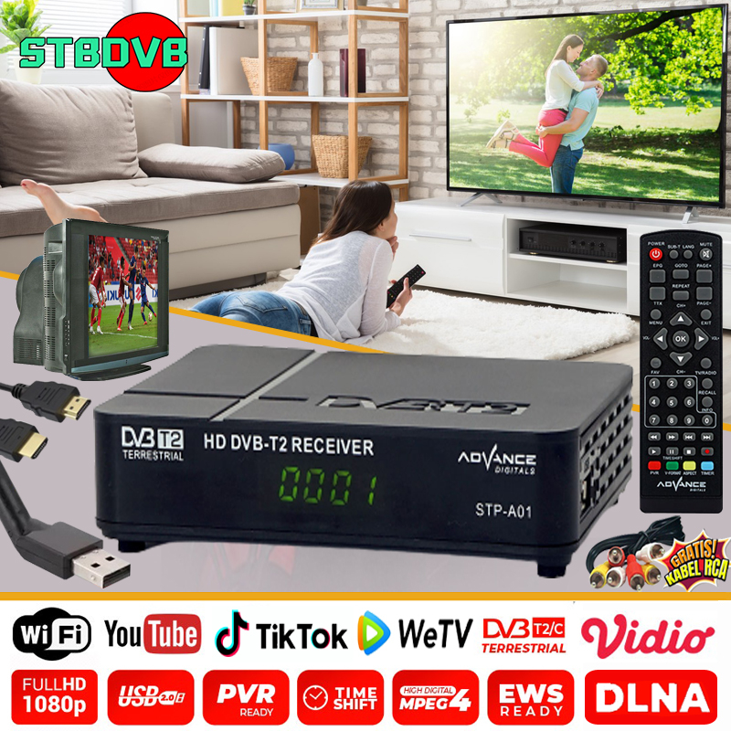 stb tv digital 32 alat tv digital youtube tv fhd receiver optus matrix stb dvb t2