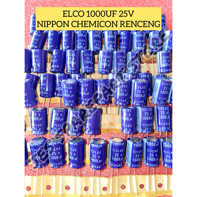 ELCO 1000UF 25V RENCENG NIPPON CHEMICON