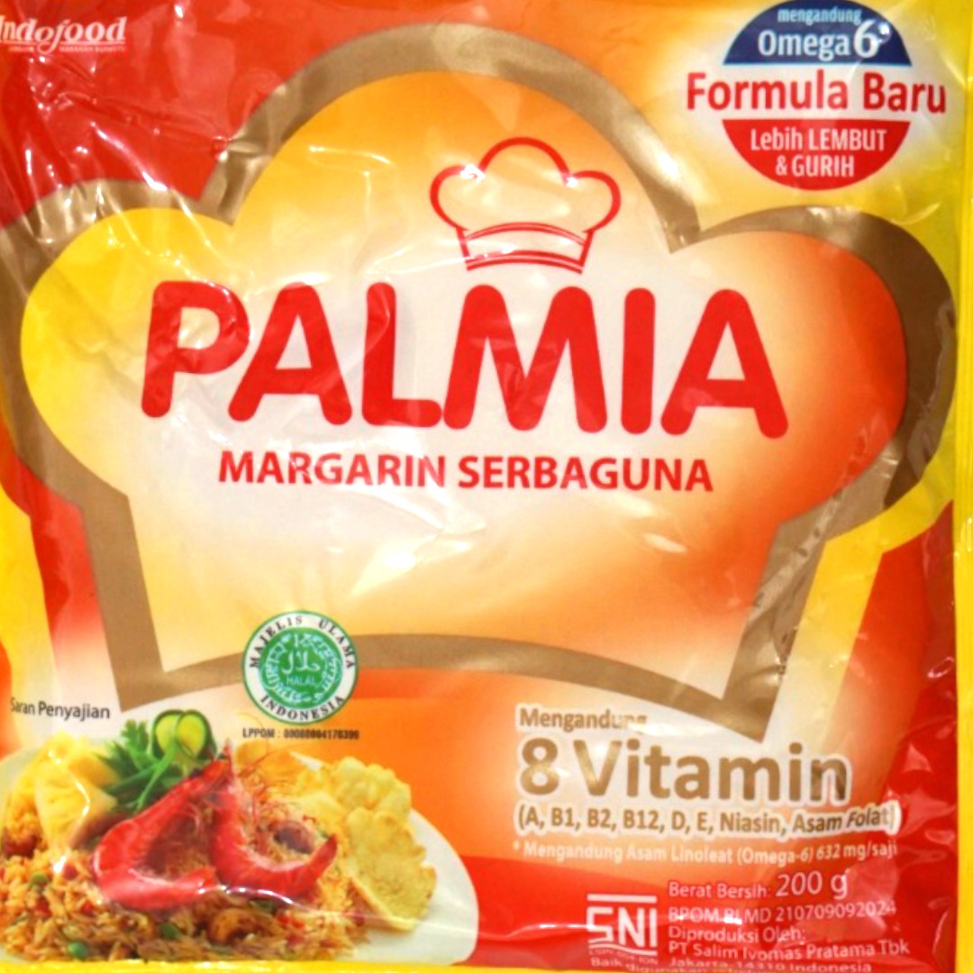 Palmia Margarin 200 Gr - Mentega Saset 200 Gram