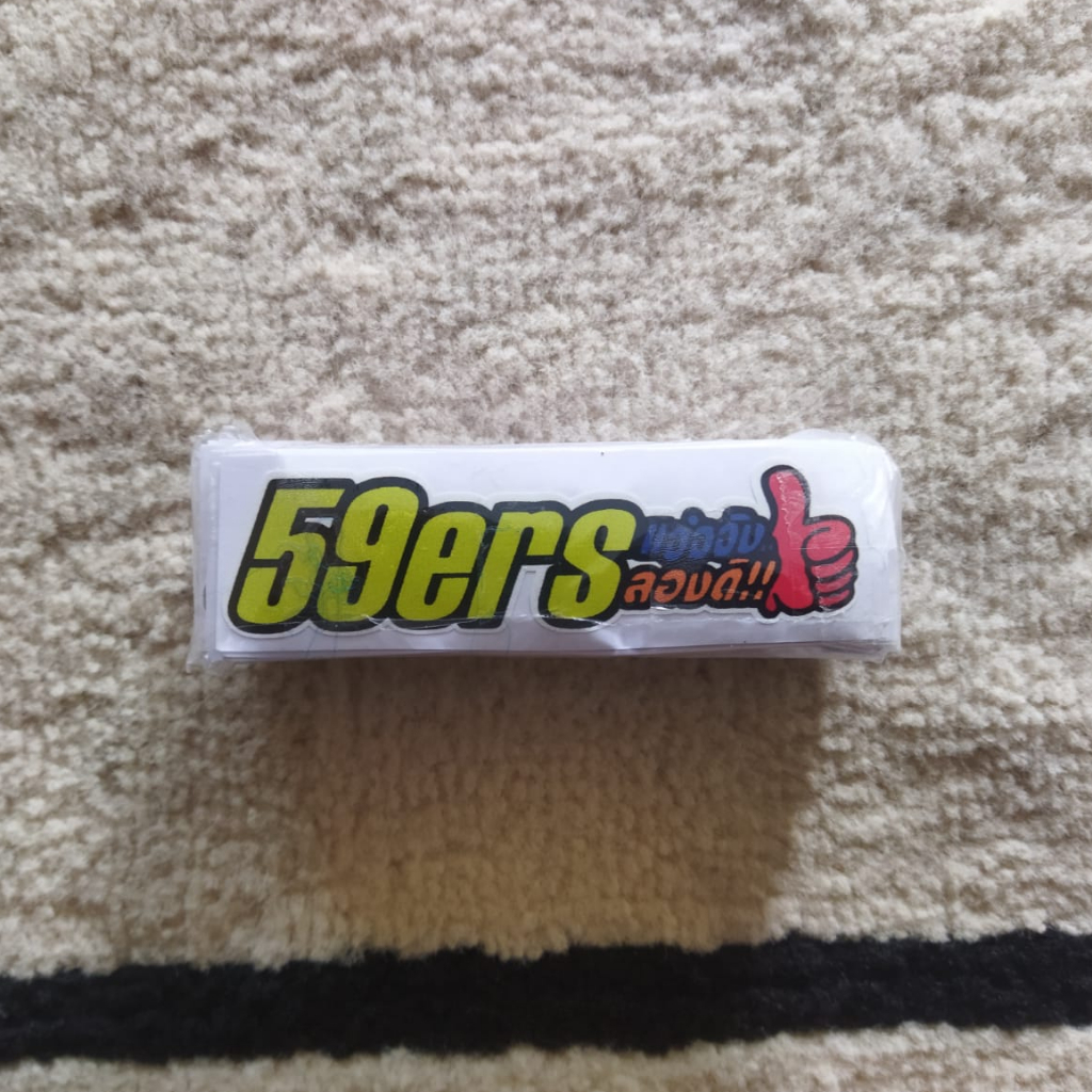 

STIKER KECIL VINYL PUTIH MOTIF LOGO TULISAN 59ERS