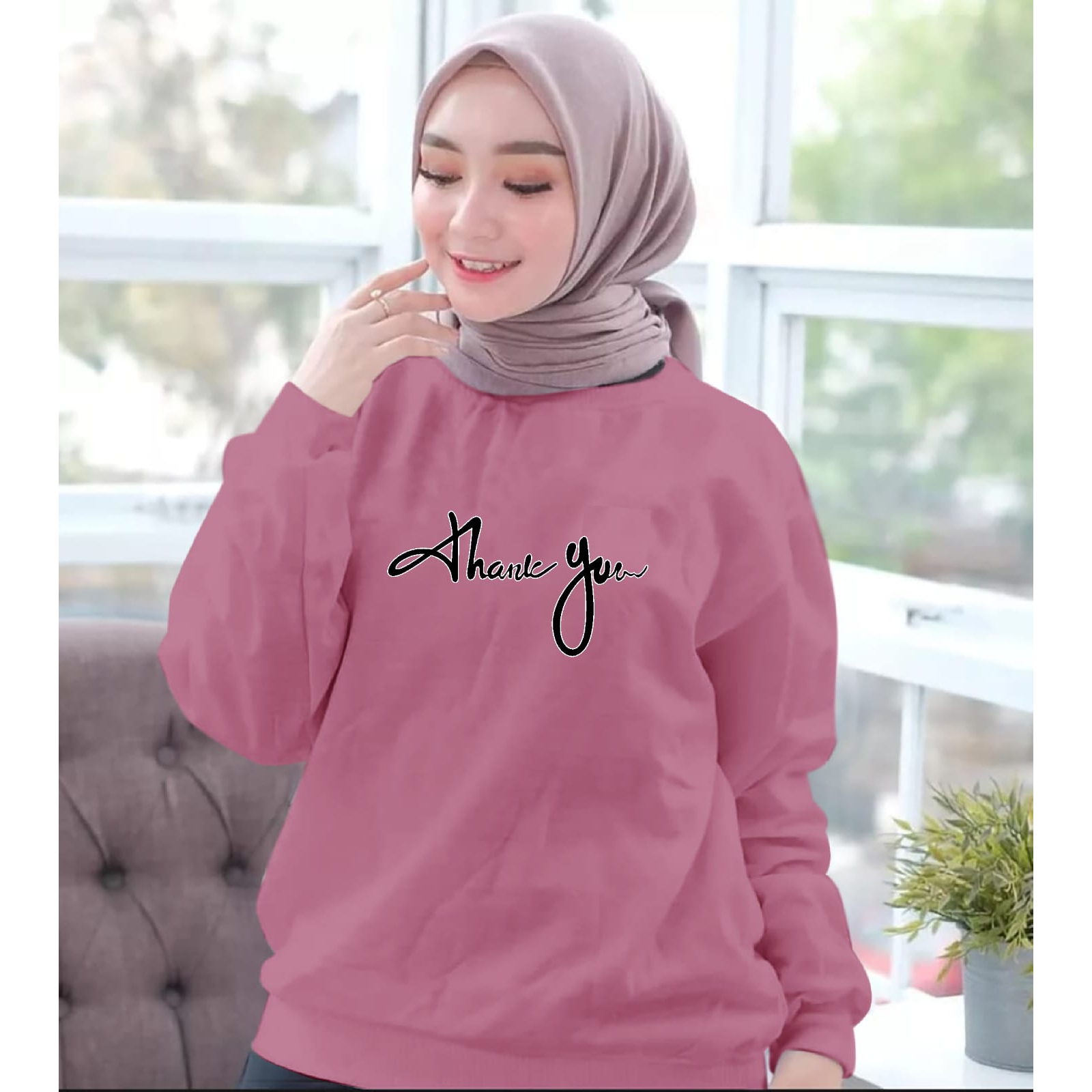 FASHION COOLS - BISA COD_BAJU ATASAN TRENDY THANK YOU WANITA TERBARU-BAJU DISTRO CEWEK KEREN LENGAN PANJANG MASA KINI DAN TERLARIS-BAJU WANITA TERBARU