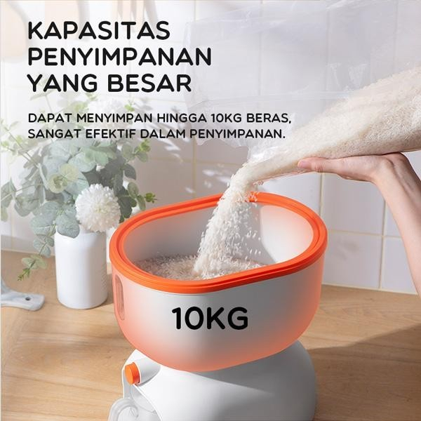 Dispenser Beras Rice Box Kapasitas 10kg - BONBOX BKE701