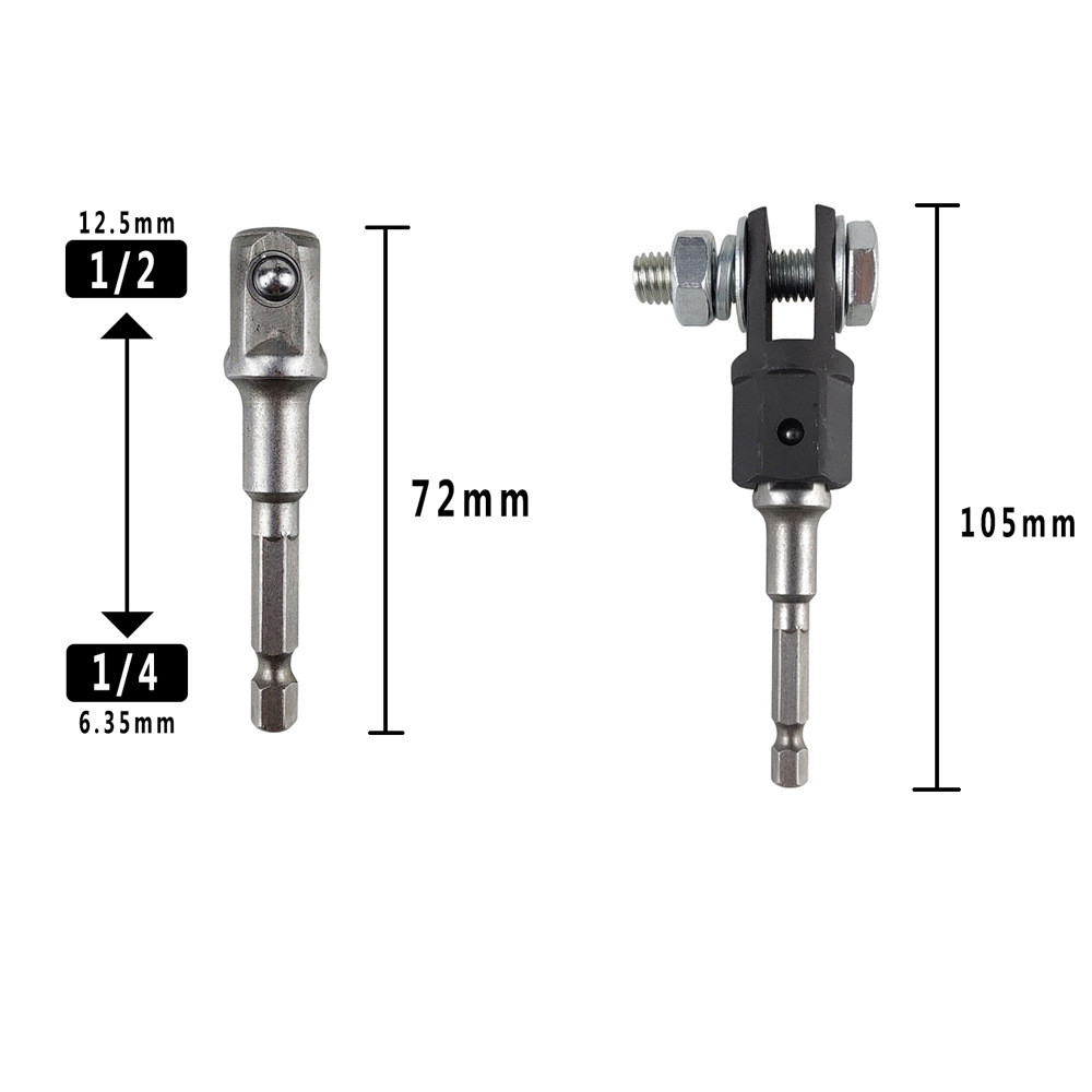 Alat Kunci Besi Pemutar Dongkrak Bawaan Mobil Universal Adaptor Bor