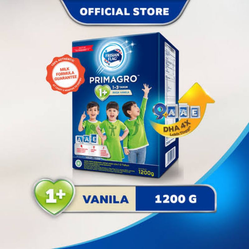 Primagro  1+ Frisian Flag 1200g Vanila | Madu