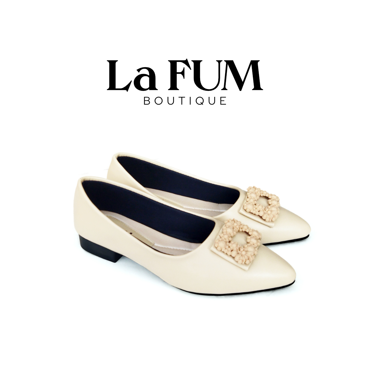 Peony Pantofel Shoes - Sepatu Pansus Hak wanita by La FUM