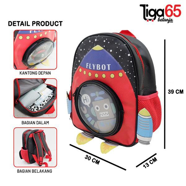 365 TAS RANSEL / Backpack / Tas Punggung / Tas Ransel / Tas Anak / Karakter / Bag Ransel Astronot 3049 16&quot;