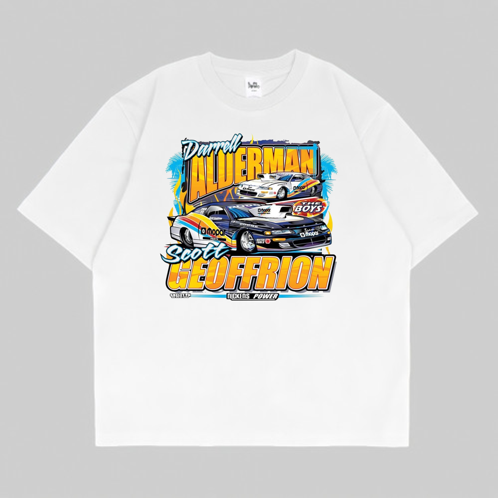 KAOS NASCAR VINTAGE SCOTT & DARREL | T-SHIRT NASCAR RUMBLE RACING "THE BOYS" | BAJU MOBIL BALAP
