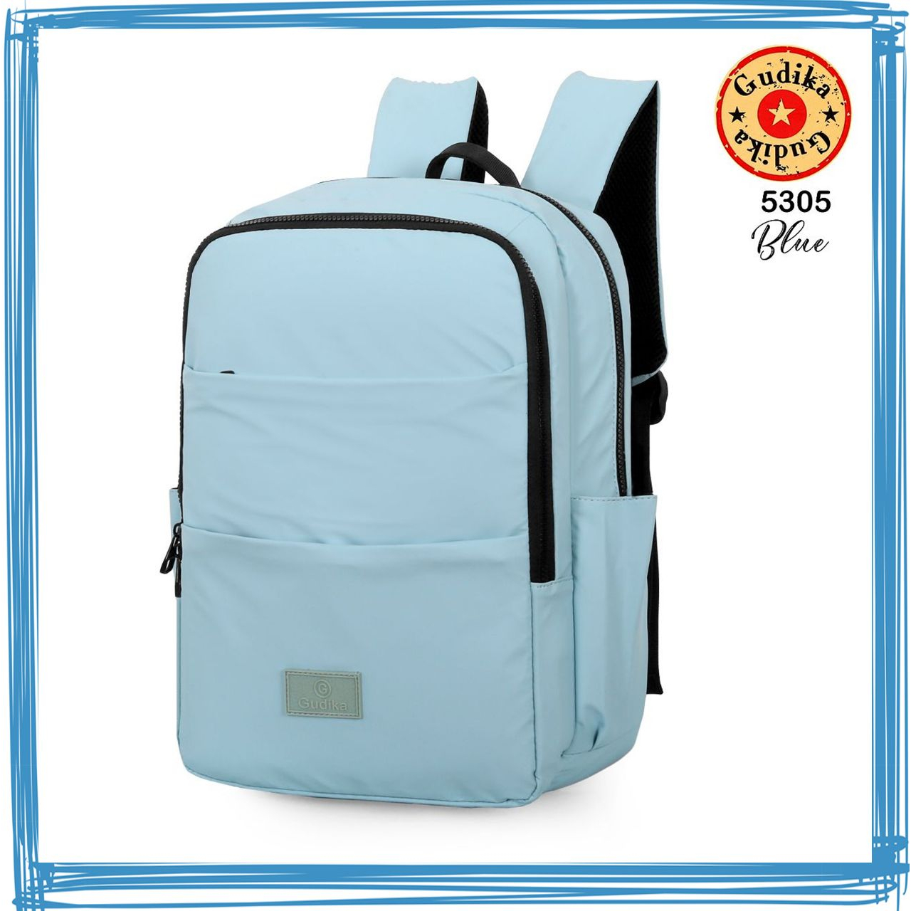 New GUDIKA Jimin  5305 Tas Ransel Laptop Wanita Pria Backpack Tas Anti Air Termurah Original Import Korea | Parasut | Waterproof