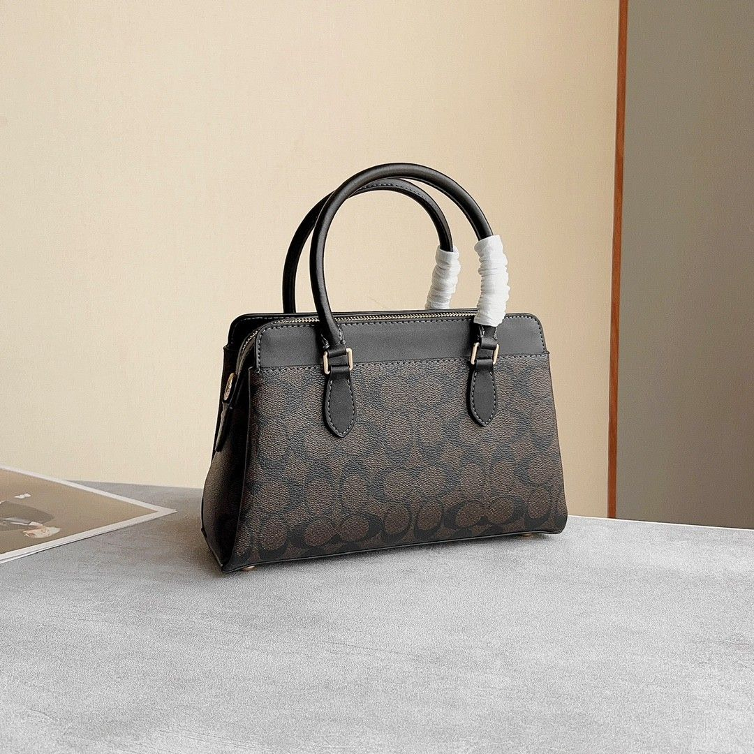 (NEW 2023) Coach Mini Darcie Carryall In Colorblock Signature Canvas CH287 CH297
