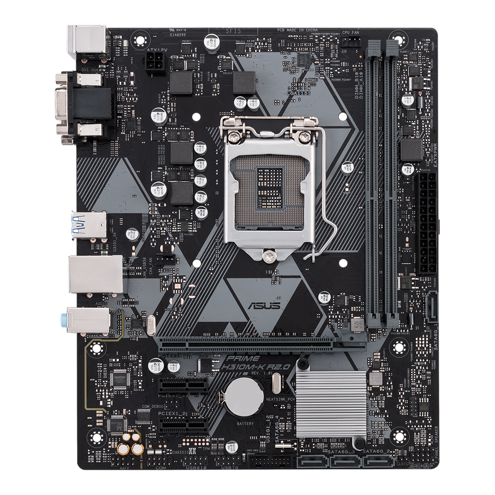 ASUS PRIME H310M-K R2.0 | MOTHERBOARD INTEL H310 LGA1151 DDR4 mATX