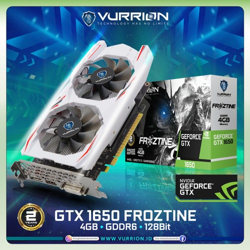 VGA CARD / VGA NVIDIA VURRION GTX 1650 4GB GDDR5 128-Bit / GDDR6