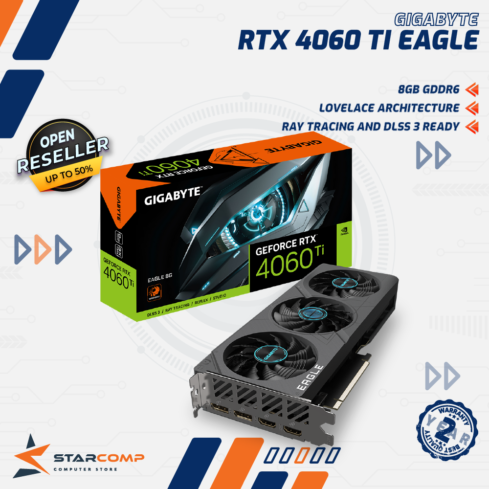 Gigabyte GeForce RTX 4060 Ti EAGLE 8GB GDDR6 VGA RTX4060Ti