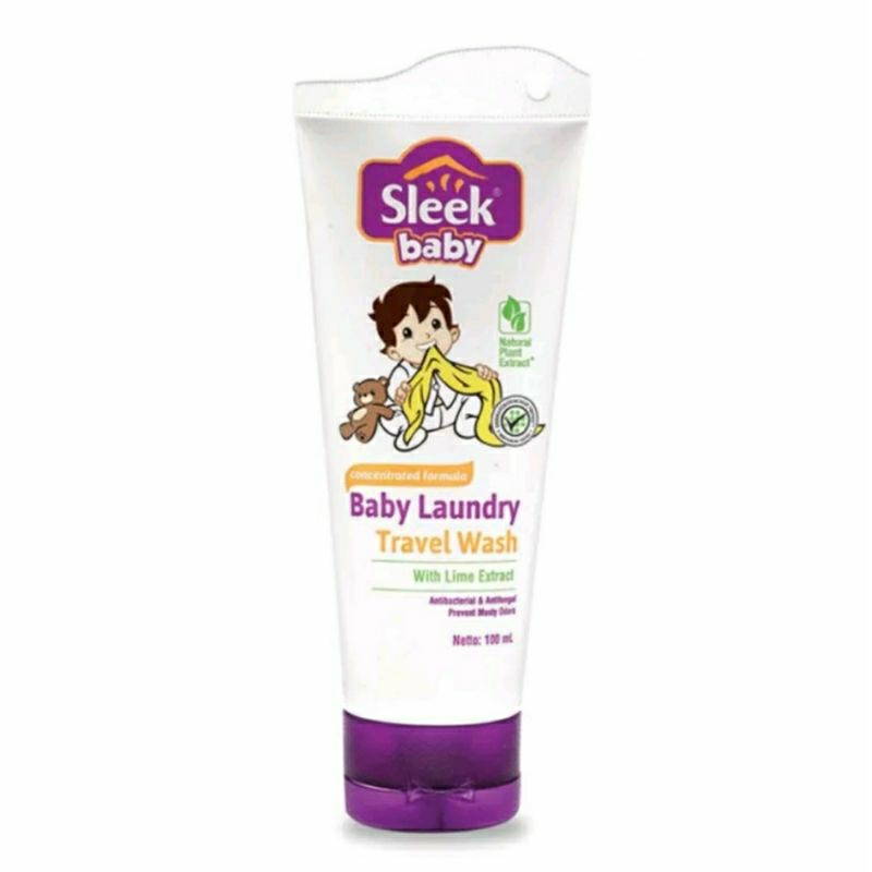 SLEEK Baby Laundry Detergent 500ml 450ml Travel Wash 100ml | Sabun Cuci Baju Bayi | Detergen Pakaian Bayi