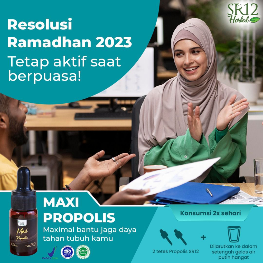 Propolis Maxi Propolis SR12 Menjaga Daya Tahan Tubuh Antioksidan Antikanker 10 ml