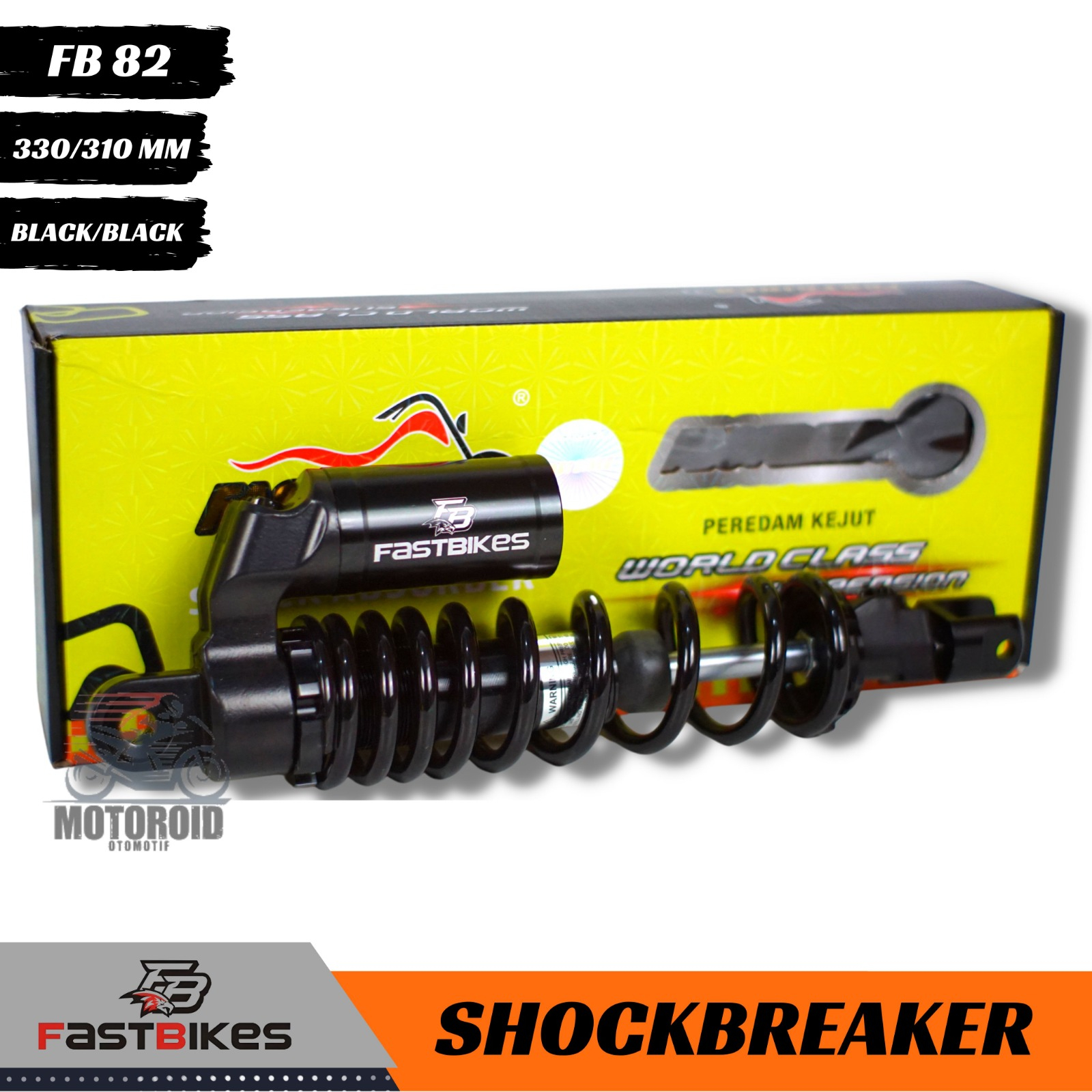 Shock Breaker H Y 310mm 330mm Tabung Atas Matic Full Cnc Universal