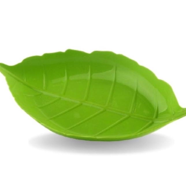 Cake Dessert Plate Piring Kue mini Daun Hijau Golden Sunkist PDK8021 / PDK 8017