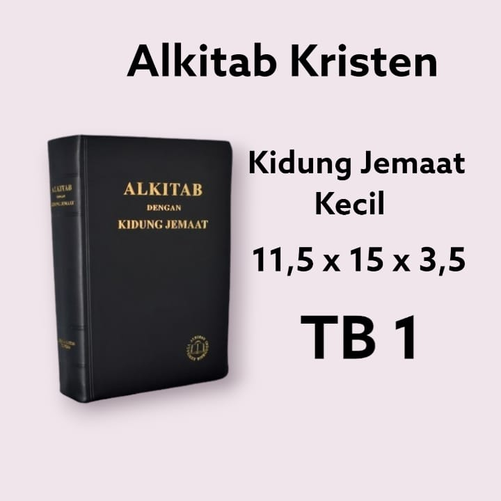 Alkitab Kristen Kidung Jemaat LAI Ukuran Kecil TB 032 KJ PL PB Indeks Nyanyian Lagu Pujian Kidung