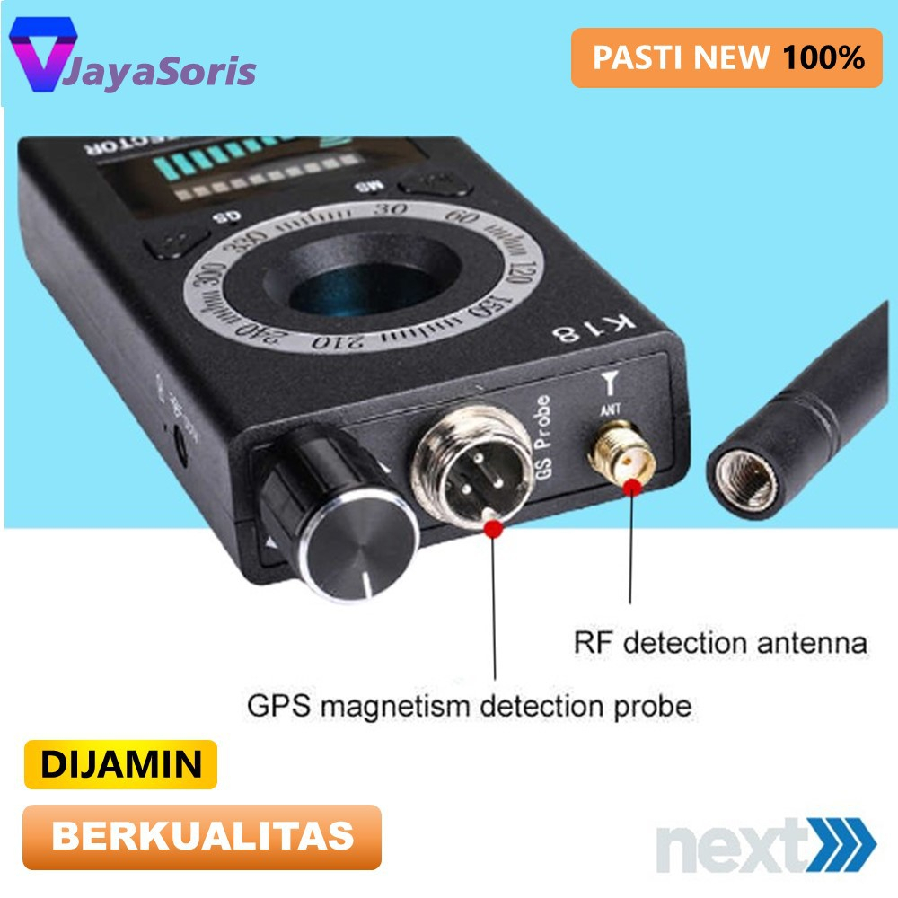 ALAT PENDETEKSI KAMERA TERSEMBUNYI DETEKSI DETECTOR ANTI SPY CCTV ANTI SADAP JS13