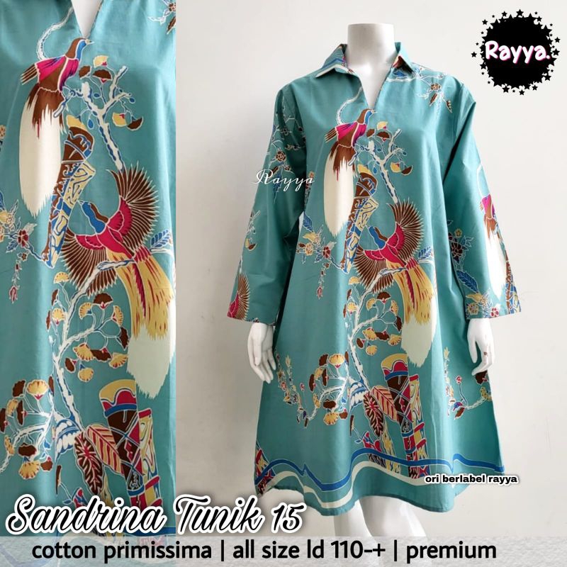 Tunik sandrina cendrawasih batik solo dress batik