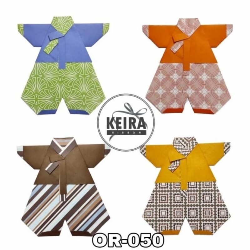

OR-050 Origami baju pria, aplikasi untuk hiasan gift box / kado