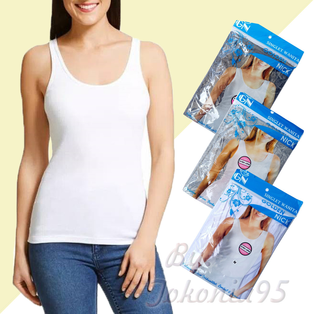 Kaos Dalam Singlet Kamisol Wanita Golden Nick