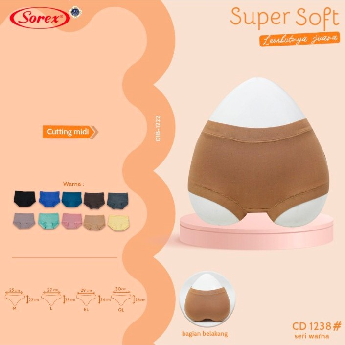 Rc Sorex Cd Celana Dalam Wanita  Super Soft Type 1239 1257 Dan 1238