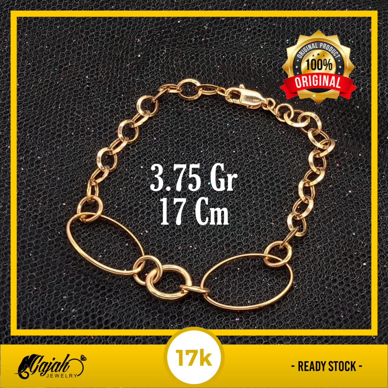 Gelang Emas 17K - 3.75 Gr Kadar 750 - 5098