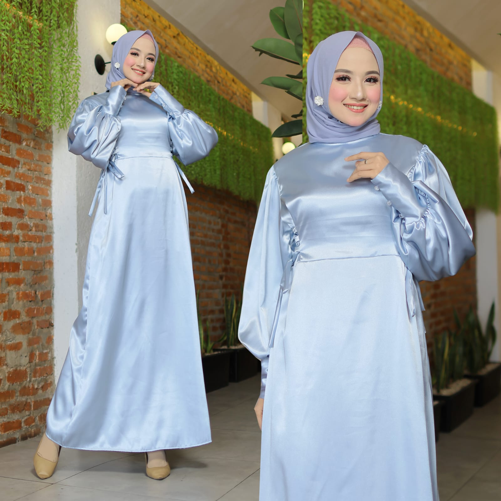 PCS MAXY RENATA YAMAHA GLOSSY FASHION BUSANA MUSLIM WANITA DRESS GAMIS MAXI MS