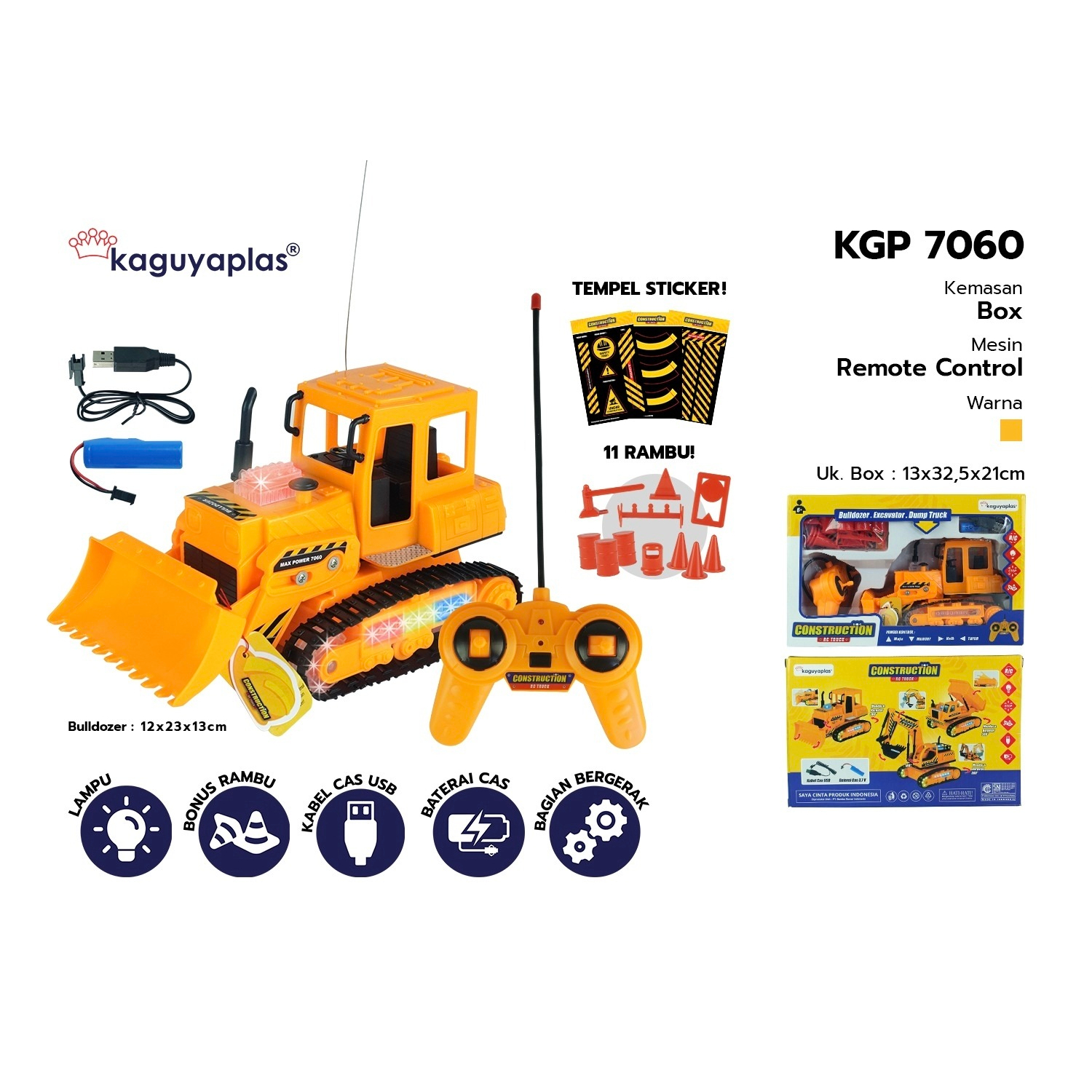 MAINAN TRUCK BULLDOZER CONTRUCTION KGP 7060 KGP7060