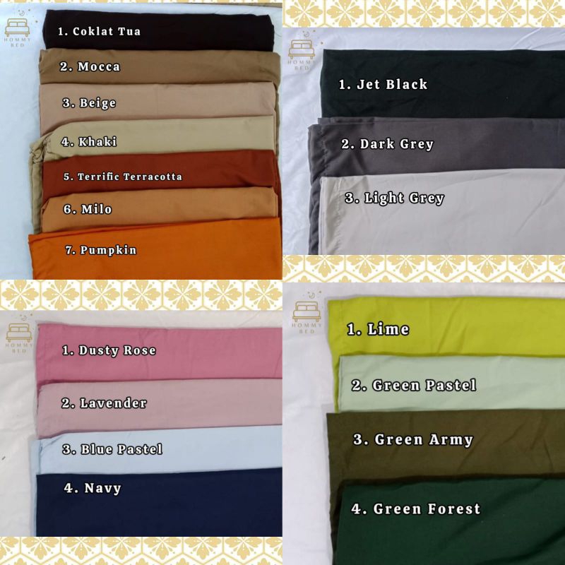 Bedcover Two tone  set 180 160 Badcover Kombinasi Warna Katun Disperse