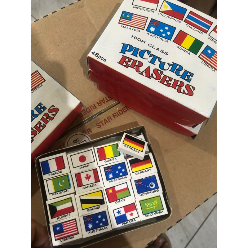 

Eraser Bendera Negara Penghapus Bendera Negara Isi 30