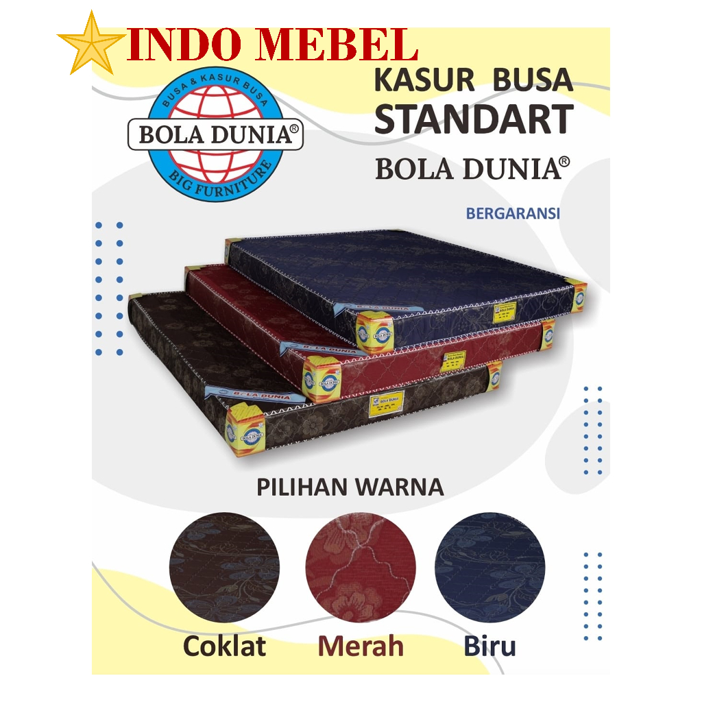 KASUR BUSA STANDART BOLA DUNIA KETEBALAN 18 CM READY MAKASSAR PROMO