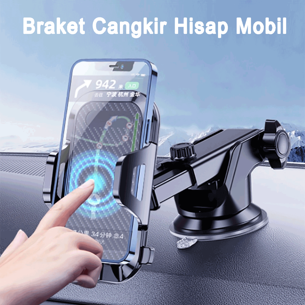 Holder Hp Mobil Dapat diadsorpsi Handphone Fleksible Kaca Spion Putar Car Holder Multifungsi Dudukan