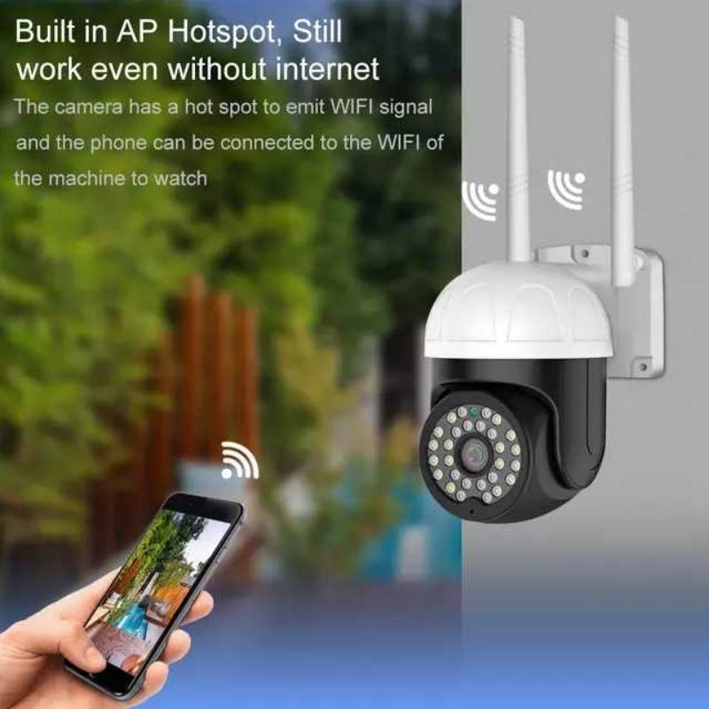 IP CAM OUTDOOR 8MP WATERPROOF WIFI WIRELESS IP KAMERA CCTV OUTDOOR FULL HD 1080P