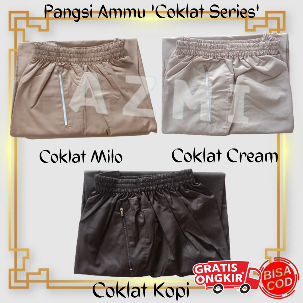 Celana Pangsi By Ammu Dewasa Coklat Series Celana Pangsi Sirwal Termurah