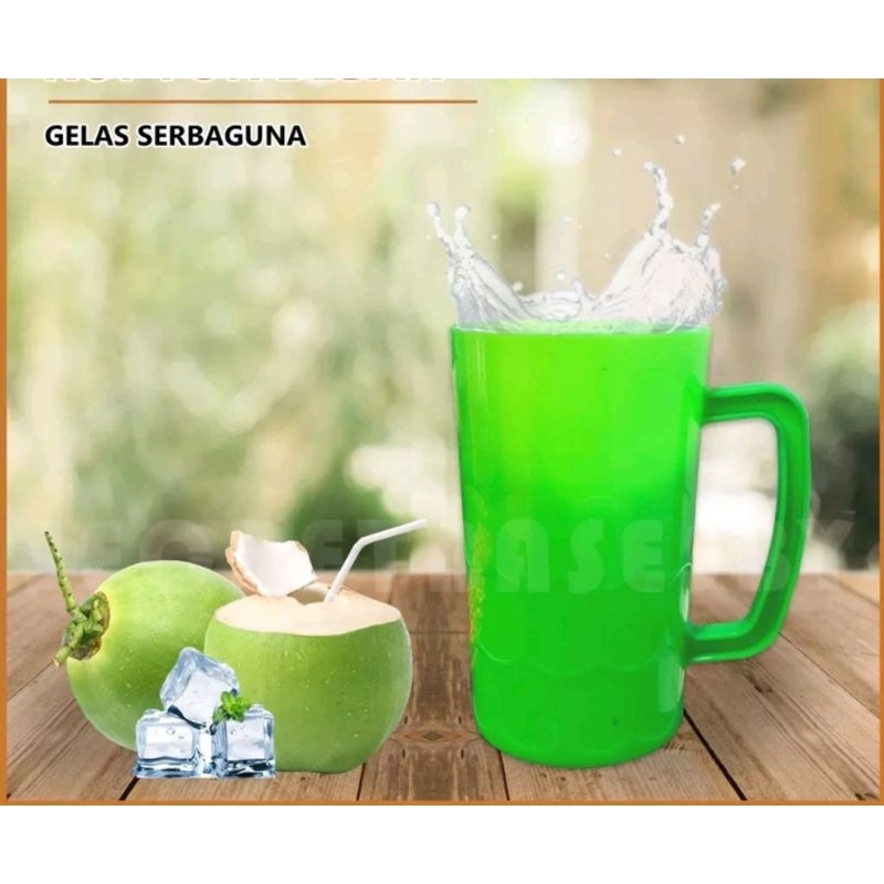 GELAS KOPYOR - Cangkir Gelas BESAR / Gelas Plastik / Gelas Kopi Teh Murah