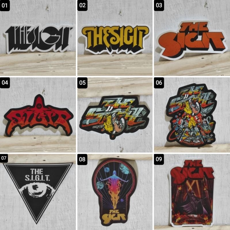 Stiker THE SIGIT (Bahan Vinyl) Rock N Roll Band Part. 1
