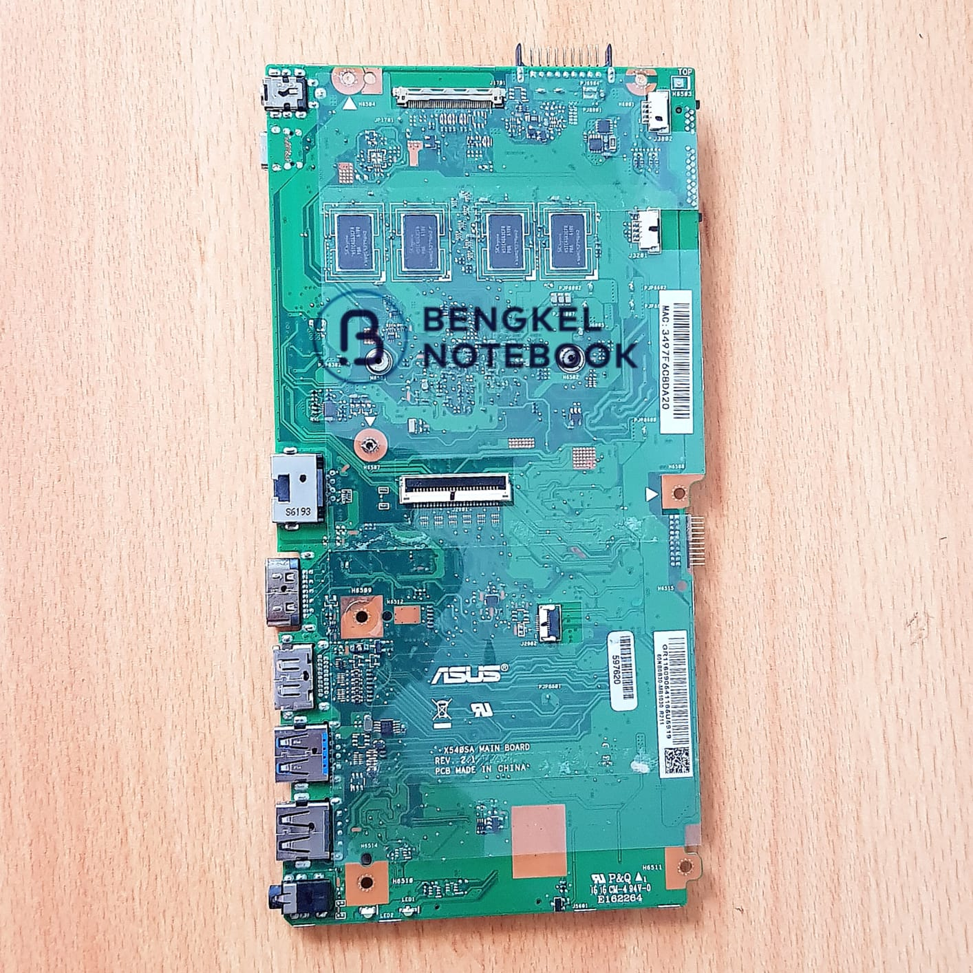 Motherboard Asus X540SA Pentium N3700 1.6Ghz CPU 60NB0B30-MB1030